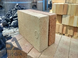 Кирпич шамотный огнеупорный 230х114х45 мм М150
